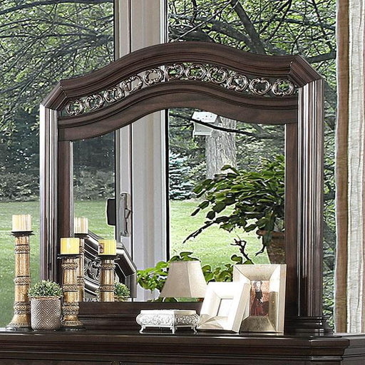 Calliope Espresso Mirror - U&U Home Budget Furniture (Carteret, NJ)