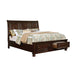 Castor Brown Cherry Queen, E.King, & Cal.King Bed - U&U Home Budget Furniture (Carteret, NJ)