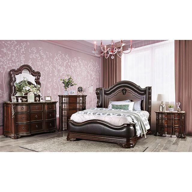 Arcturus Brown Cherry Dresser - U&U Home Budget Furniture (Carteret, NJ)
