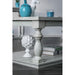 Arlington Antique White End Table - U&U Home Budget Furniture (Carteret, NJ)