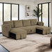 Denholme U-Sectional w/ Pull Out - U&U Home Budget Furniture (Carteret, NJ)