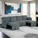 Denholme U-Sectional w/ Pull Out - U&U Home Budget Furniture (Carteret, NJ)