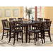 Edgewood II Espresso Square Counter Ht. Table - U&U Home Budget Furniture (Carteret, NJ)