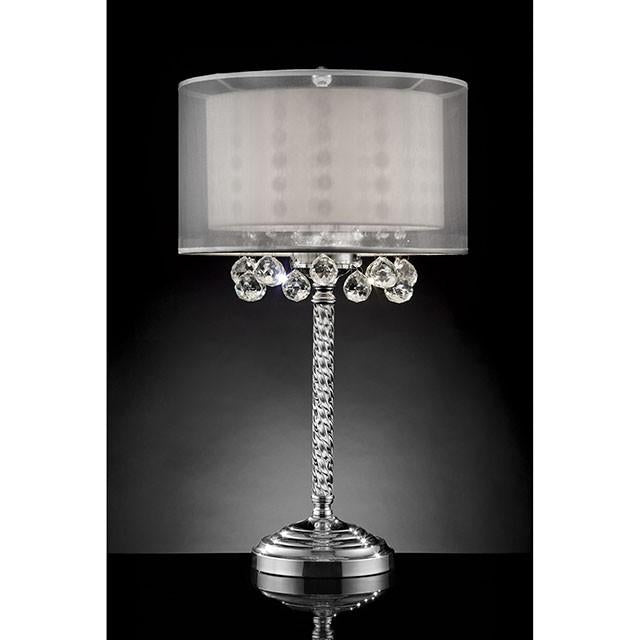 30"H Table Lamp, Hanging Crystal - U&U Home Budget Furniture (Carteret, NJ)