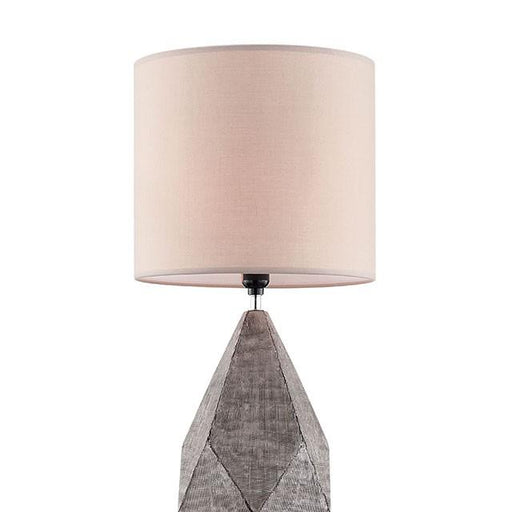 Zoe Silver Table Lamp - U&U Home Budget Furniture (Carteret, NJ)