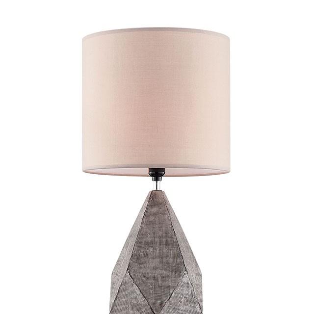 Zoe Silver Table Lamp - U&U Home Budget Furniture (Carteret, NJ)