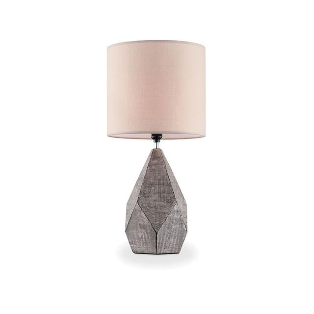 Zoe Silver Table Lamp - U&U Home Budget Furniture (Carteret, NJ)