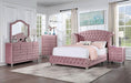 Zohar Bed Black & Pink - U&U Home Budget Furniture (Carteret, NJ)