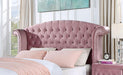 Zohar Bed Black & Pink - U&U Home Budget Furniture (Carteret, NJ)
