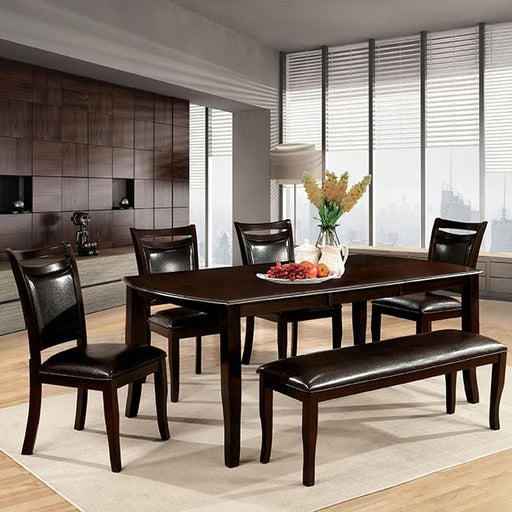 Woodside Dining Table Set with Bench - U&U Home Budget Furniture (Carteret, NJ)