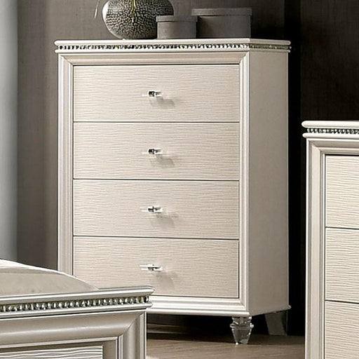 ALLIE Chest Beige & Brown - U&U Home Budget Furniture (Carteret, NJ)