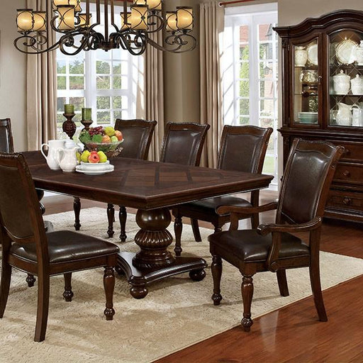 Alpena Brown Cherry Dining Table - U&U Home Budget Furniture (Carteret, NJ)