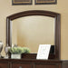 Castor Brown Cherry Mirror - U&U Home Budget Furniture (Carteret, NJ)