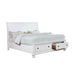 Castor Brown Cherry Queen, E.King, & Cal.King Bed - U&U Home Budget Furniture (Carteret, NJ)