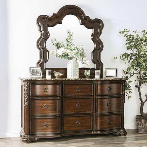 Arcturus Brown Cherry Dresser - U&U Home Budget Furniture (Carteret, NJ)