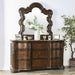 Arcturus Brown Cherry Dresser - U&U Home Budget Furniture (Carteret, NJ)