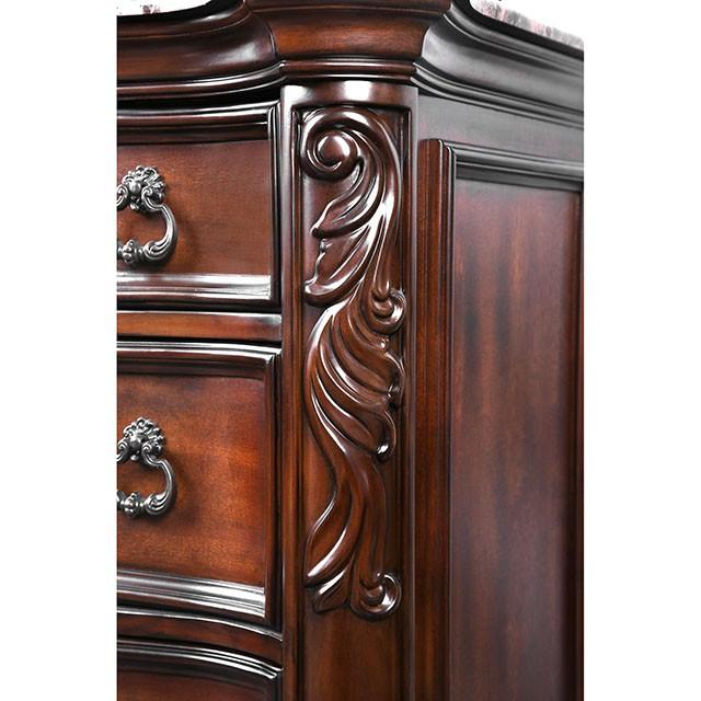 Arcturus Brown Cherry Dresser - U&U Home Budget Furniture (Carteret, NJ)
