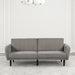 Aristide Futon Sofa Grey & Brown - U&U Home Budget Furniture (Carteret, NJ)