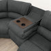 Armless Chair w Drop Down Table Monique - U&U Home Budget Furniture (Carteret, NJ)