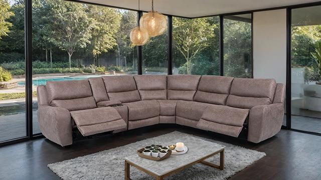 Demetrius Power Sectional - U&U Home Budget Furniture (Carteret, NJ)