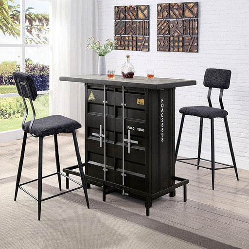 Dicarda 3 Pc Bar Table Set - U&U Home Budget Furniture (Carteret, NJ)
