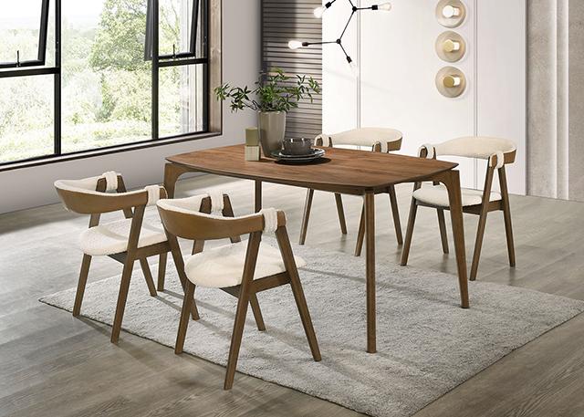 Ebikon 5 Pc Dining Table Set - U&U Home Budget Furniture (Carteret, NJ)