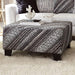 EIMEAR Ottoman, Off-white/Black - U&U Home Budget Furniture (Carteret, NJ)