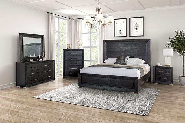 Ashbourne E.King, Queen, & Cal.King Bed - U&U Home Budget Furniture (Carteret, NJ)