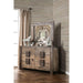 AVEIRO Rustic Natural Tone Mirror - U&U Home Budget Furniture (Carteret, NJ)