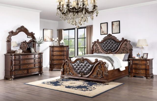 ESPARANZA Chest, Brown Cherry - U&U Home Budget Furniture (Carteret, NJ)