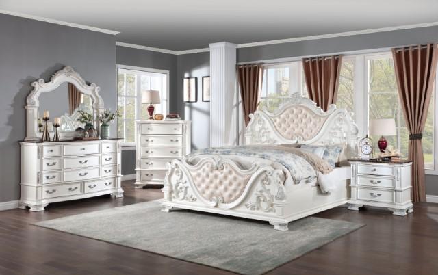 ESPARANZA Chest, Pearl White - U&U Home Budget Furniture (Carteret, NJ)