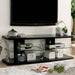 Ernst Black/Clear 60" TV Stand - U&U Home Budget Furniture (Carteret, NJ)
