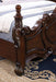 Francione Bed Chrome & Cherry - U&U Home Budget Furniture (Carteret, NJ)