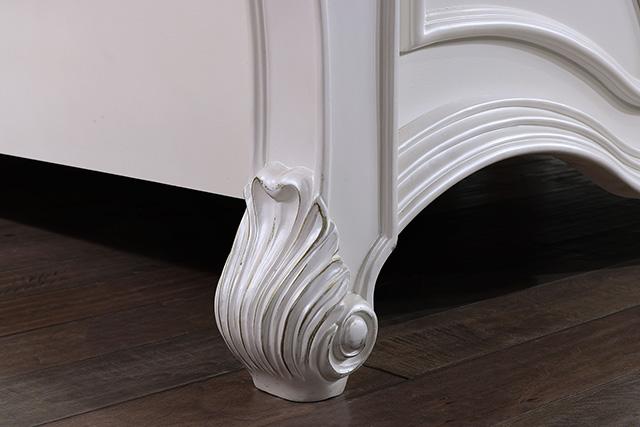 Francione Bed Chrome & Cherry - U&U Home Budget Furniture (Carteret, NJ)