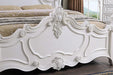 Francione Bed Chrome & Cherry - U&U Home Budget Furniture (Carteret, NJ)