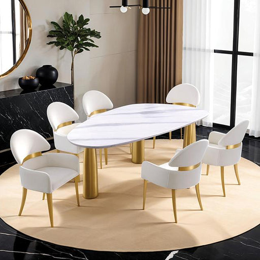 Northam 7 Pc Dining Table Set - U&U Home Budget Furniture (Carteret, NJ)