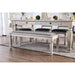 Georgia 6 Pc Dining Table Set with Bench - U&U Home Budget Furniture (Carteret, NJ)