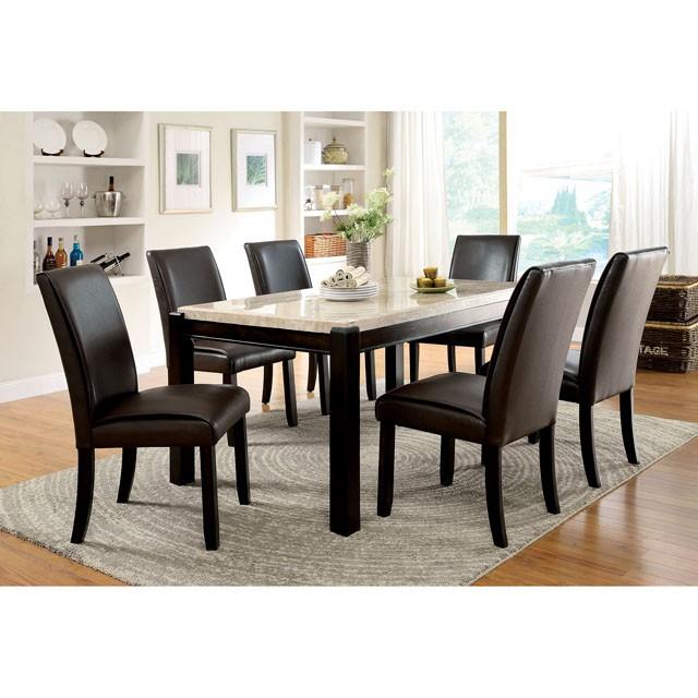 Gladstone 7 Pc Dining Table Set - U&U Home Budget Furniture (Carteret, NJ)