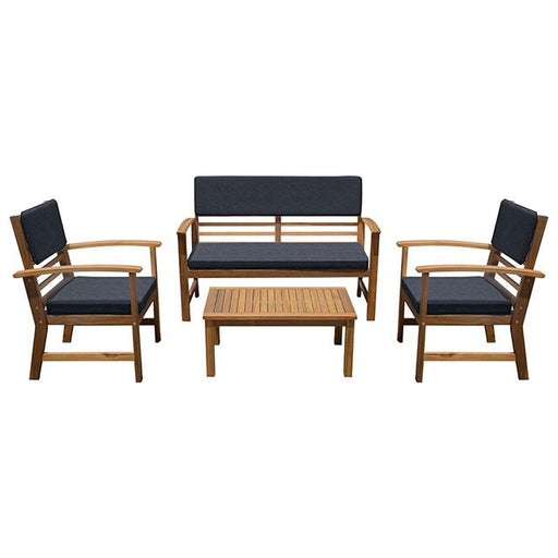 Hana 4 Pc. Patio Set Blue - U&U Home Budget Furniture (Carteret, NJ)