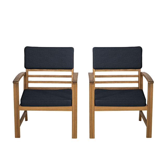 Hana 4 Pc. Patio Set Blue - U&U Home Budget Furniture (Carteret, NJ)