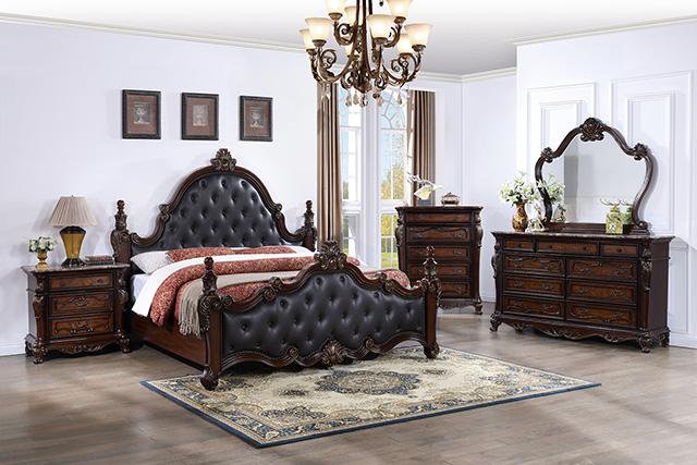 Cremona E.King & Queen Bed - U&U Home Budget Furniture (Carteret, NJ)