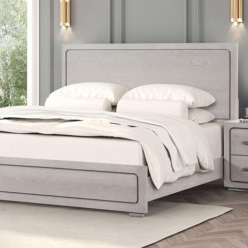 Crowthorne Bed White & Grey - U&U Home Budget Furniture (Carteret, NJ)