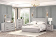 Crowthorne Bed White & Grey - U&U Home Budget Furniture (Carteret, NJ)
