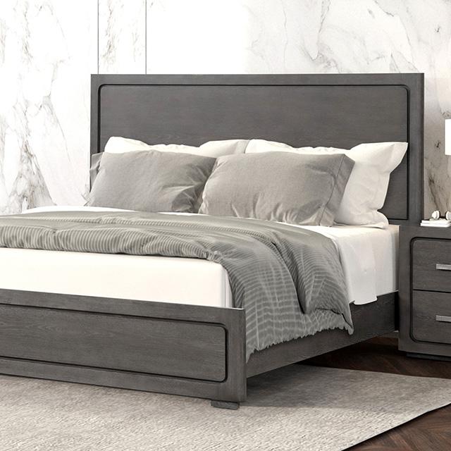 Crowthorne Bed White & Grey - U&U Home Budget Furniture (Carteret, NJ)