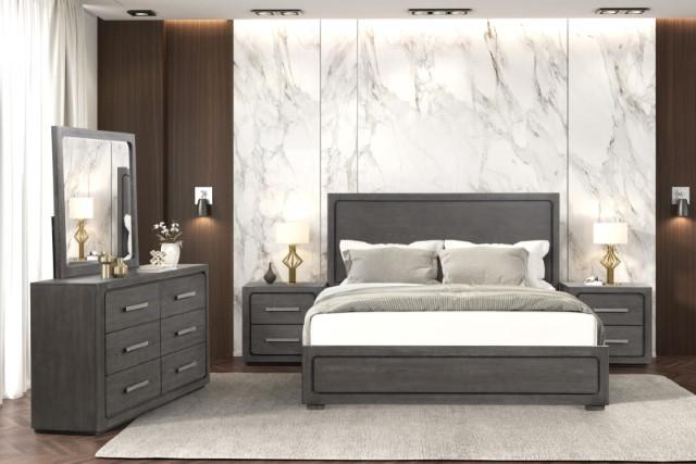 Crowthorne Bed White & Grey - U&U Home Budget Furniture (Carteret, NJ)