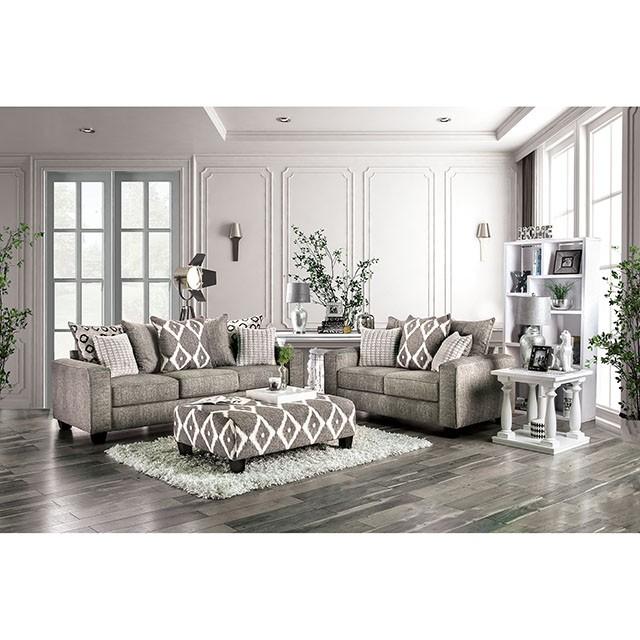 Basie Gray Sofa - U&U Home Budget Furniture (Carteret, NJ)