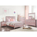 Ariston Rose Pink Full, Twin, & Queen Bed - U&U Home Budget Furniture (Carteret, NJ)