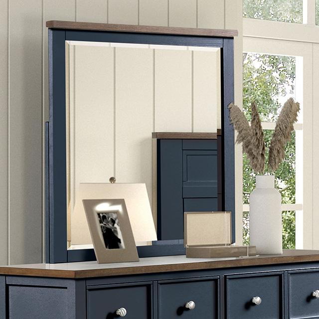 Bed Pinetop Blue & White - U&U Home Budget Furniture (Carteret, NJ)