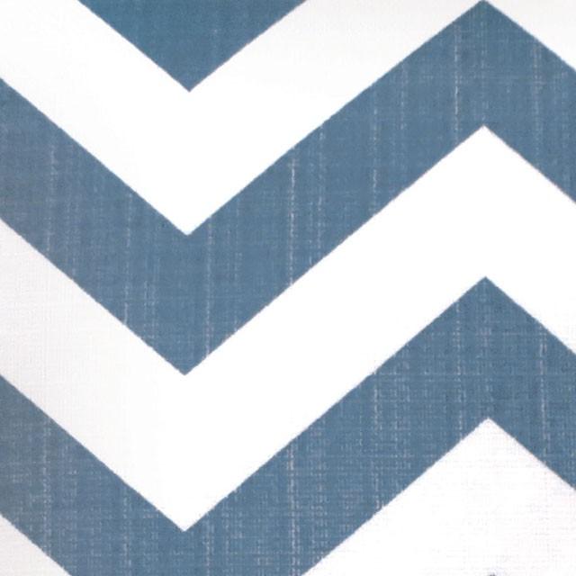 ZOE 18" X 18" Pillow, Blue Chevron (2/CTN) - U&U Home Budget Furniture (Carteret, NJ)