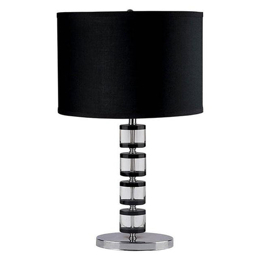 Zoe Black Table Lamp - U&U Home Budget Furniture (Carteret, NJ)